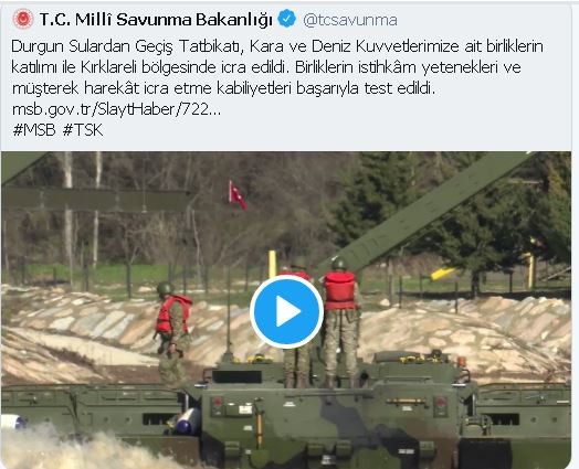 MSB paylaştı! Nefes kesen tatbikat...